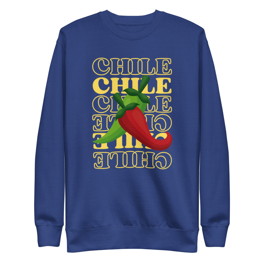 Red & Green Sweatshirt — unisex sweatshirt in team royal, front view
