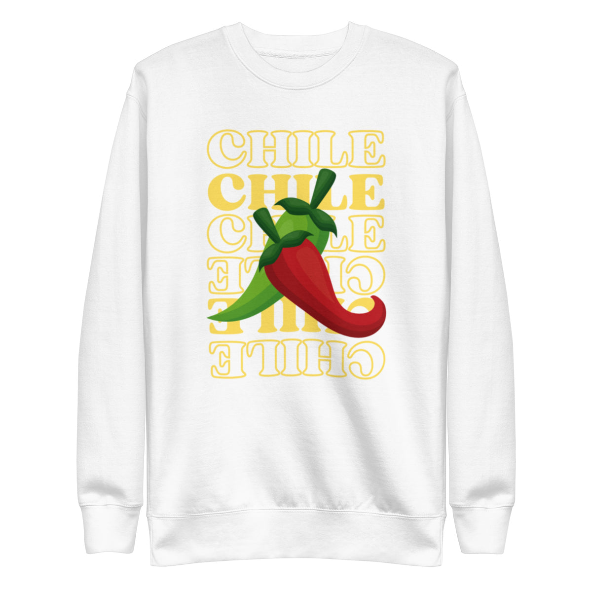 White - Red & Green Sweatshirt