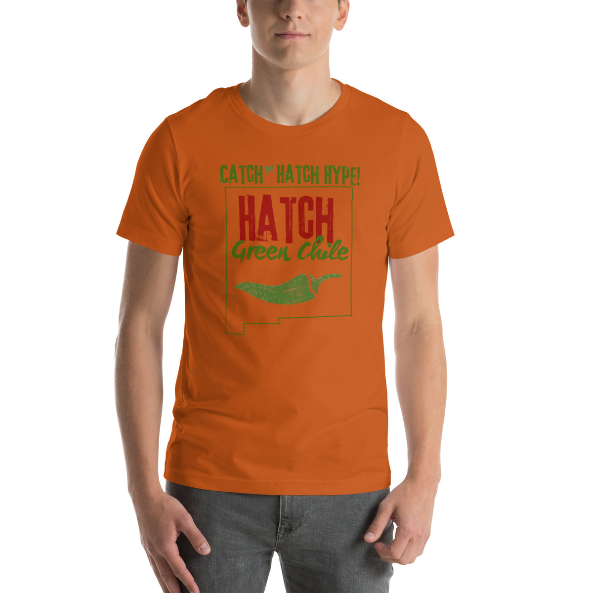 Catch The Hype T-Shirt — unisex t-shirt in autumn, front view