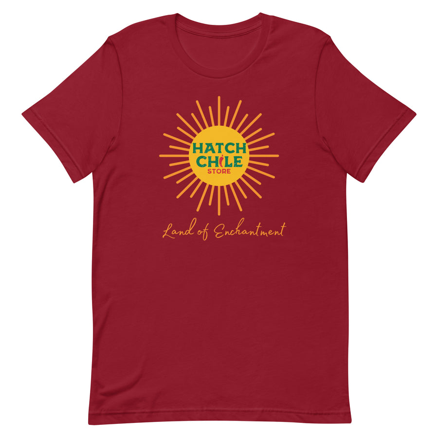 Land of Enchantment Shirt — unisex t-shirt in cardinal, front view