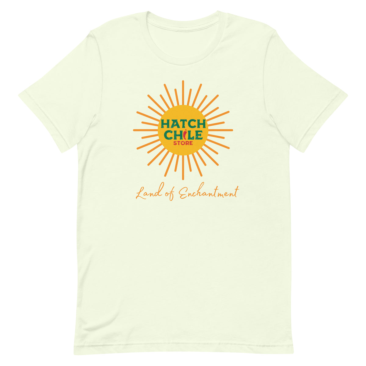 Land of Enchantment Shirt — unisex t-shirt in citron, front view