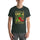 Red & Green Shirt — unisex t-shirt in heather forest, front view