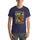 Red & Green Shirt — unisex t-shirt in heather midnight navy, front view