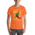 Red & Green Shirt — unisex t-shirt in orange, front view