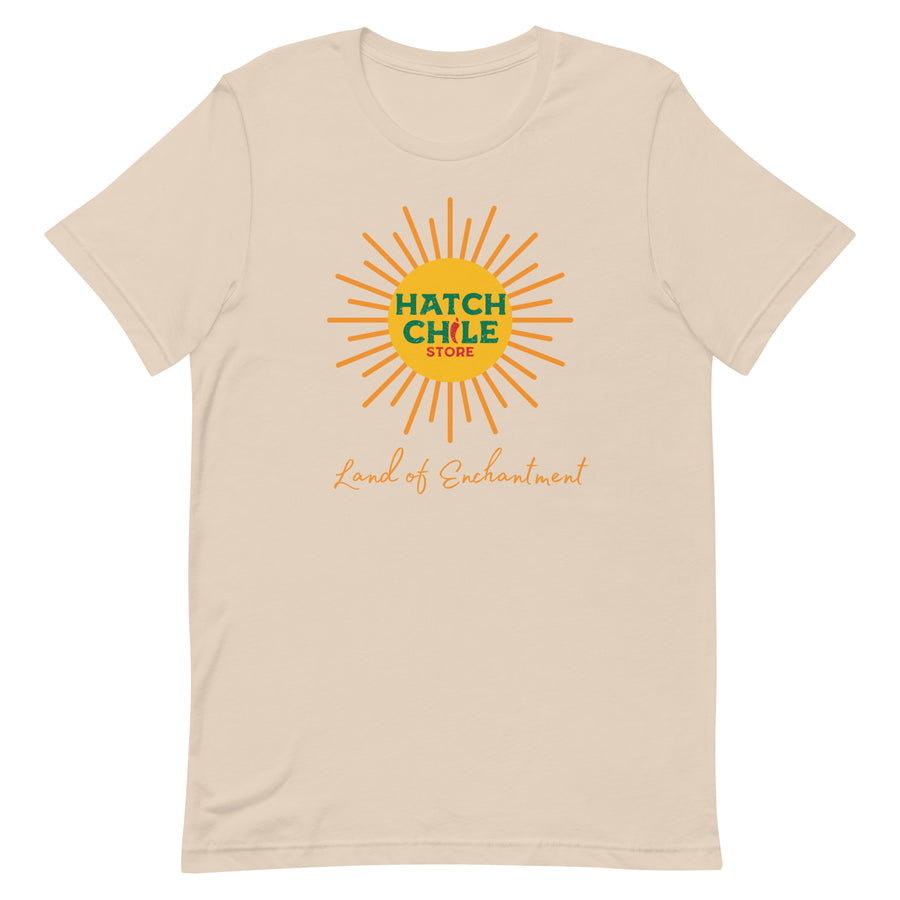 Land of Enchantment Shirt — unisex t-shirt in soft cream, front view