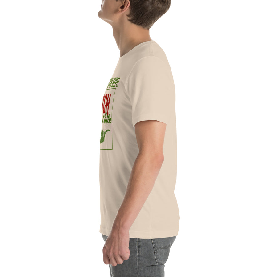 Catch The Hype T-Shirt — unisex t-shirt in soft cream, left view