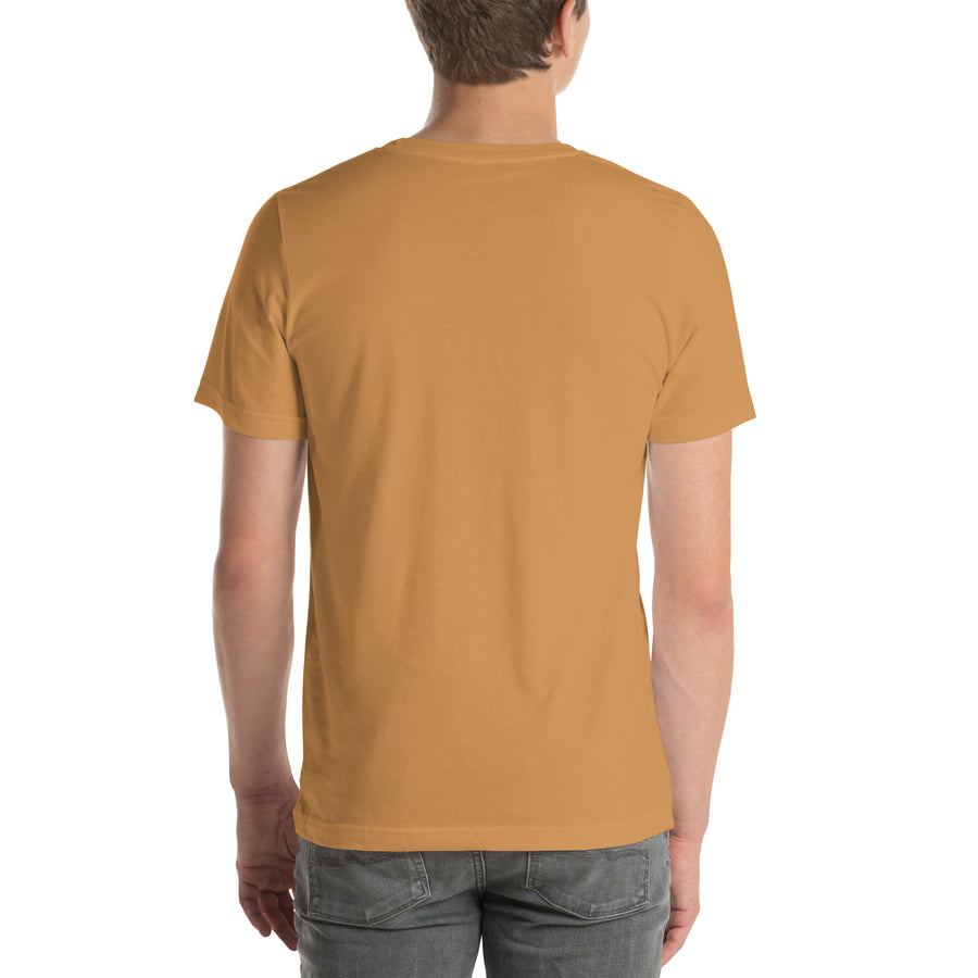Catch The Hype T-Shirt — unisex t-shirt in toast, back view