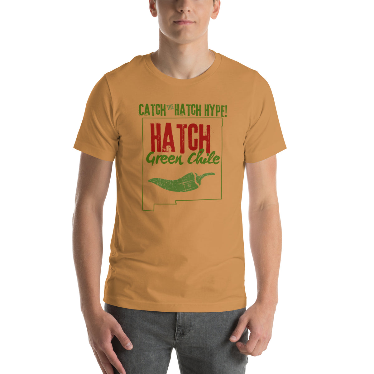 Catch The Hype T-Shirt — unisex t-shirt in toast, front view
