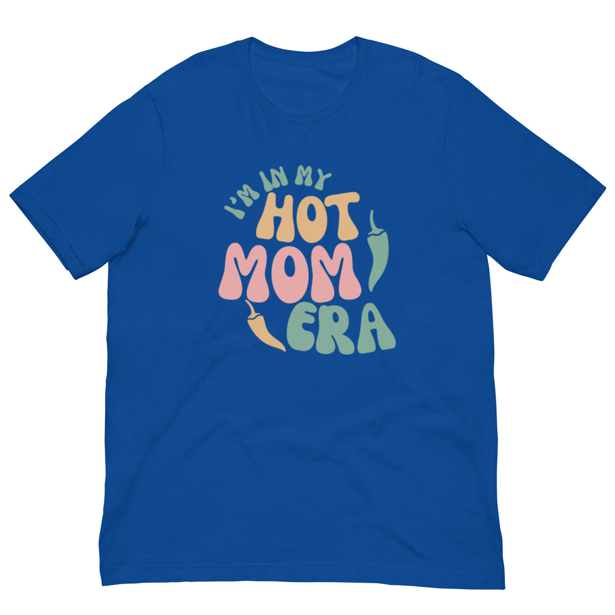 Era Shirt — unisex t-shirt in true royal, front view