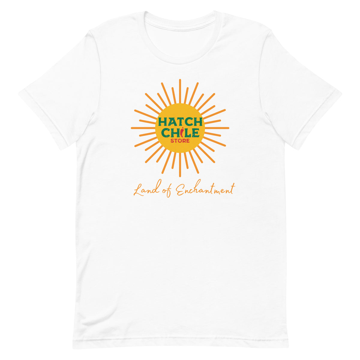 Land of Enchantment Shirt — unisex t-shirt in white, front view