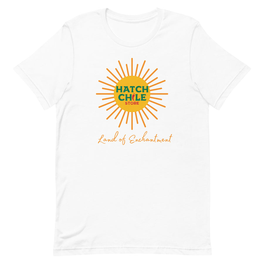 Land of Enchantment Shirt — unisex t-shirt in white, front view
