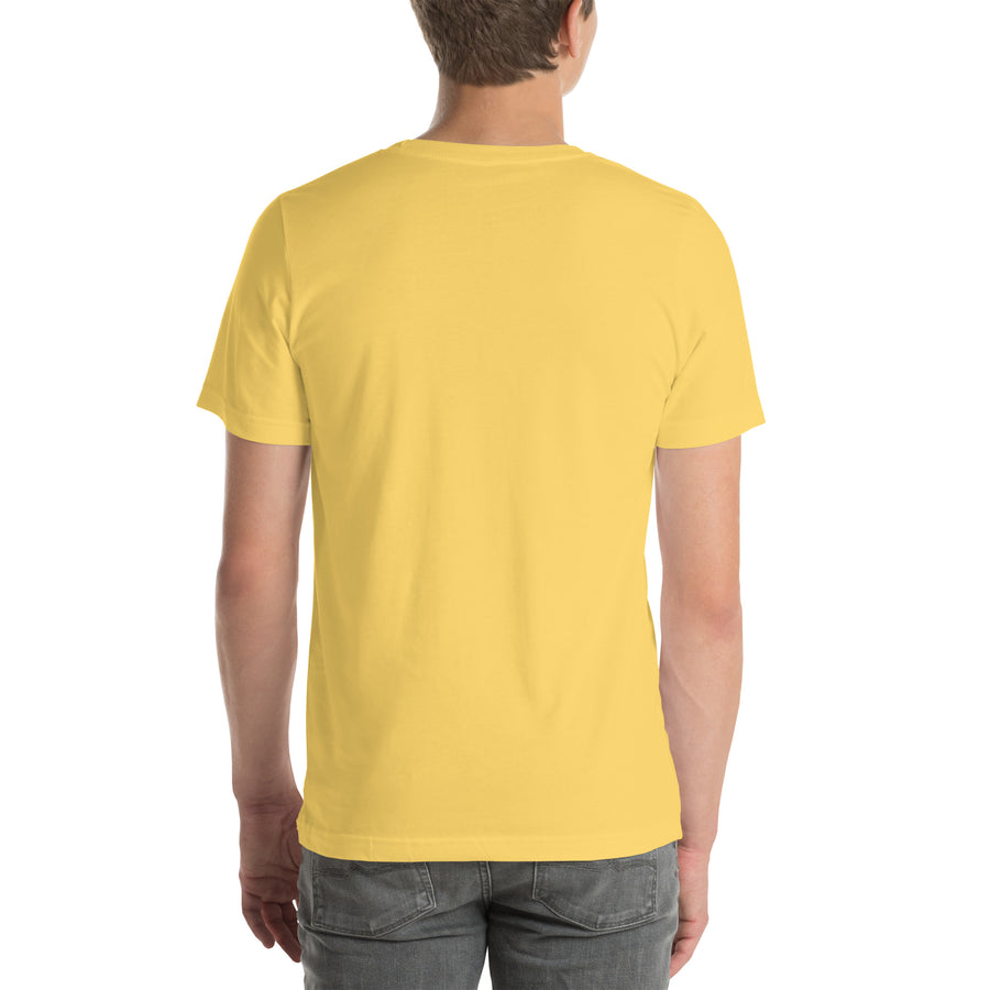 Catch The Hype T-Shirt — unisex t-shirt in yellow, back view