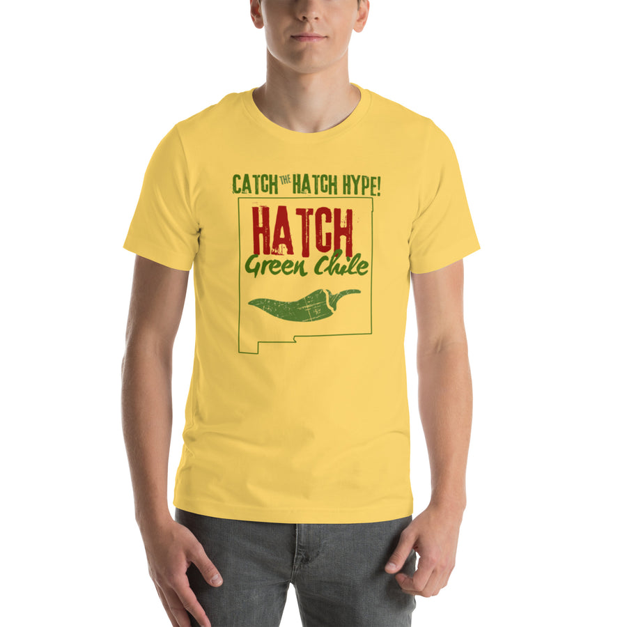Catch The Hype T-Shirt — unisex t-shirt in yellow, front view