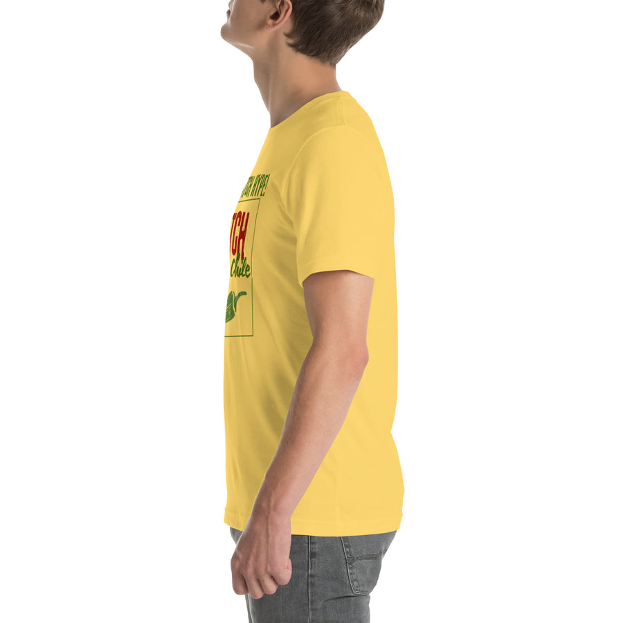 Catch The Hype T-Shirt — unisex t-shirt in yellow, left view