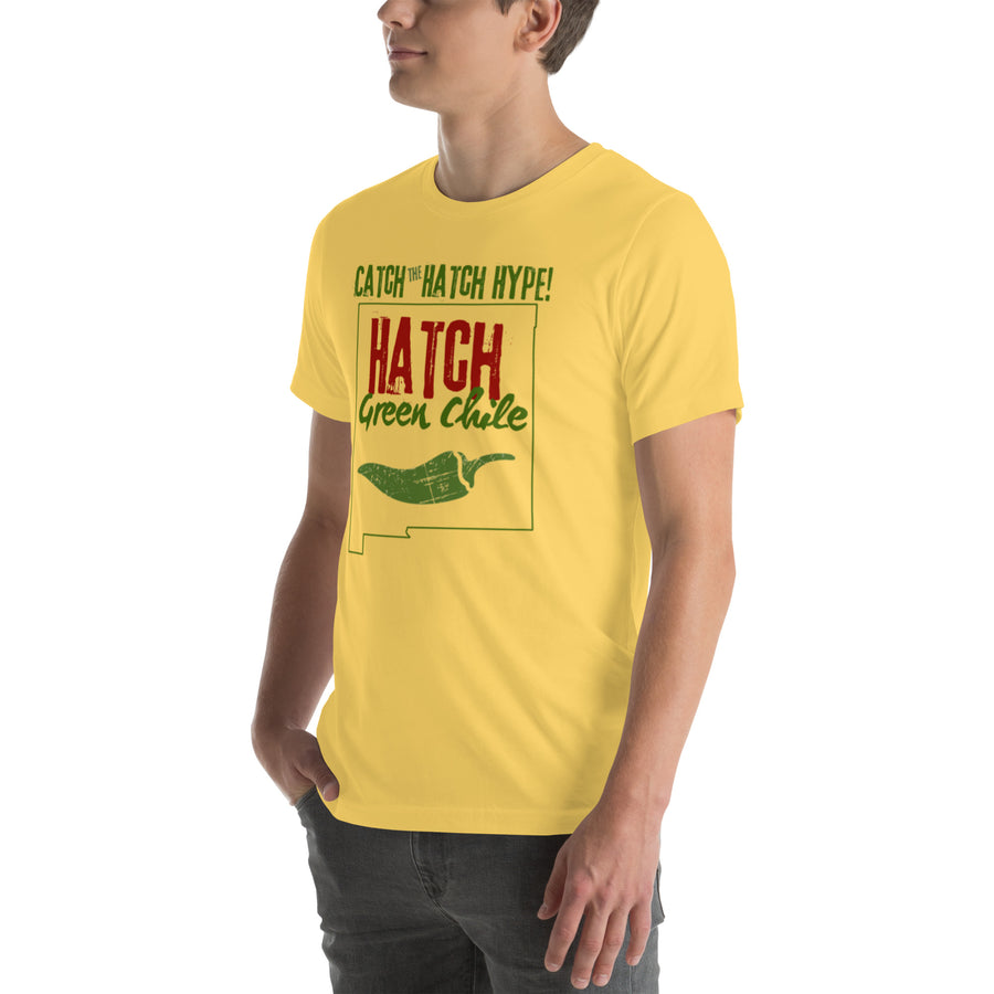 Catch The Hype T-Shirt — unisex t-shirt in yellow, front left view