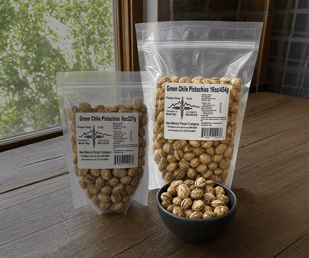 Green Chile Pistachios | Hatch Chile Store
