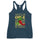 Red & Green Women's Tank — women's racerback tank top in indigo, front view