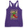 Red & Green Women's Tank — women's racerback tank top in purple rush, front view