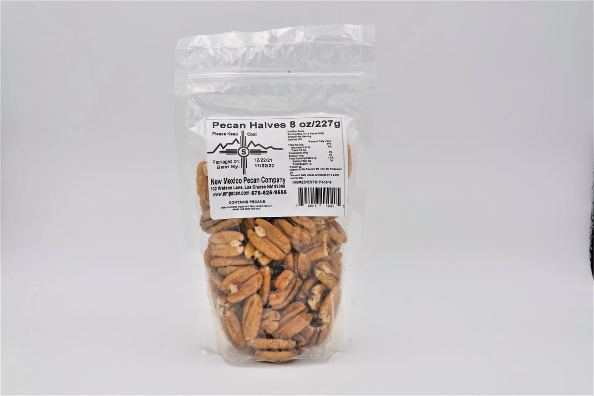 8 oz Pecan Halves - Hatch Green Chile Store