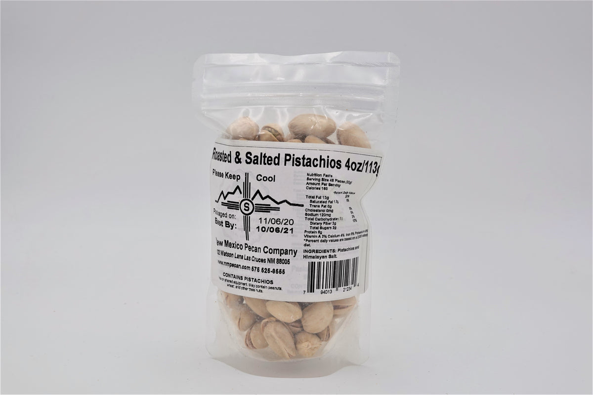 4 oz Salted Pistachios - Hatch Green Chile Store