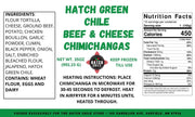 Hatch Green Chile Beef & Cheese Chimichangas (10 ct)