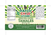 Hatch Green Chile Chicken Tamales