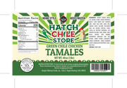Hatch Green Chile Chicken Tamales (12 ct)