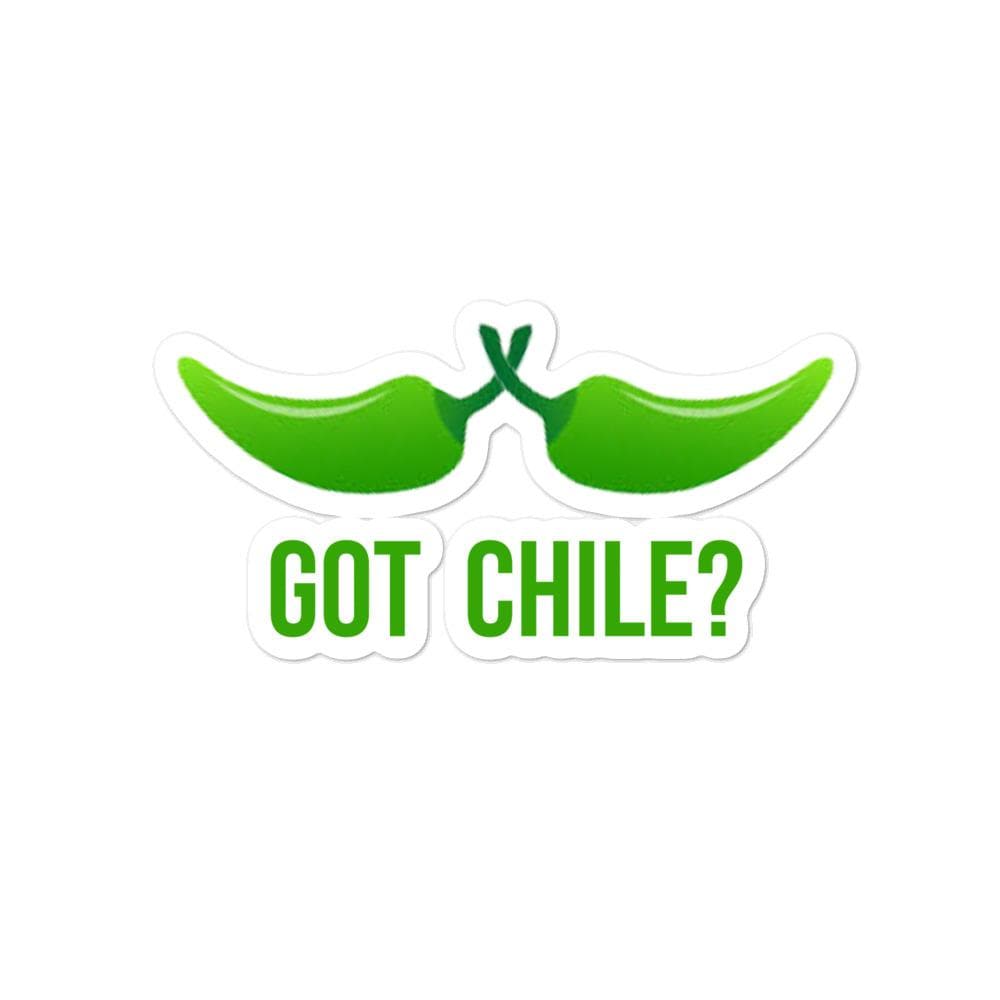 Chile Mustache Sticker — kiss-cut sticker, 4x4 in