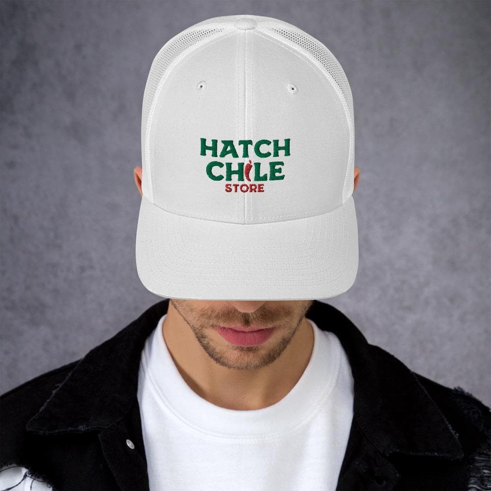 Hatch Chile Store Trucker Cap - White