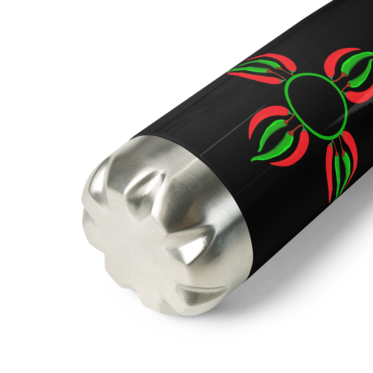 Chile Zia Stainless Steel Water Bottle Black