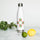 Chile Zia Water Bottle — stainless steel water bottle in white 17oz, alternate front view