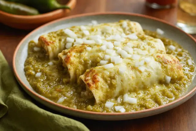 Hatch Green Chile Enchiladas