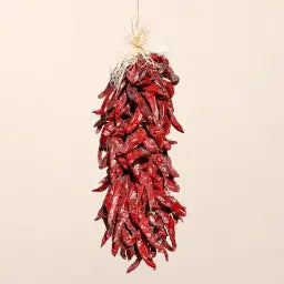 Hanging red Hatch chile ristra