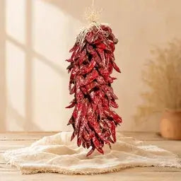 Hanging red Hatch chile ristra